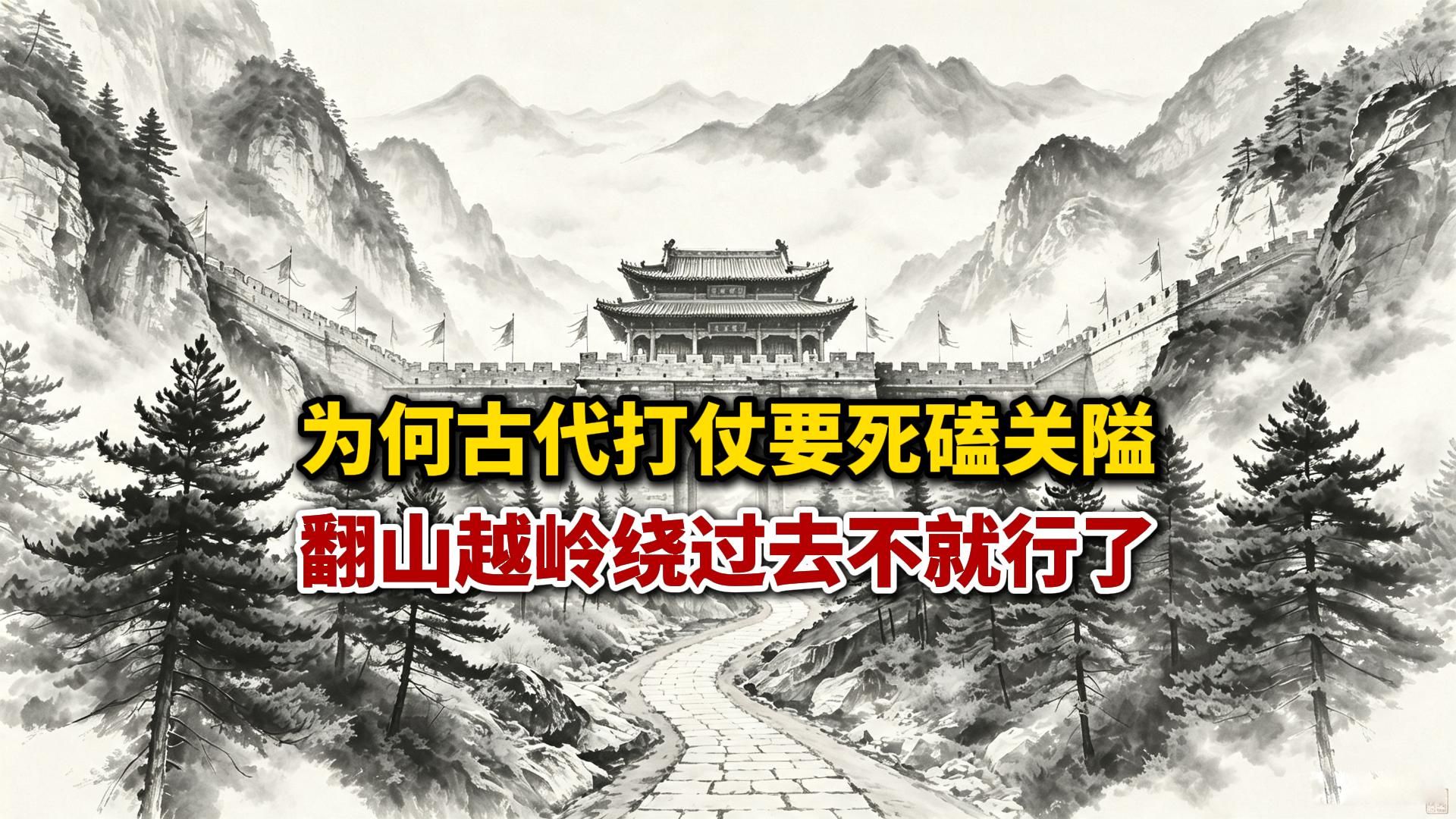 为何古代打仗要死磕关隘，翻山绕过去不行吗？