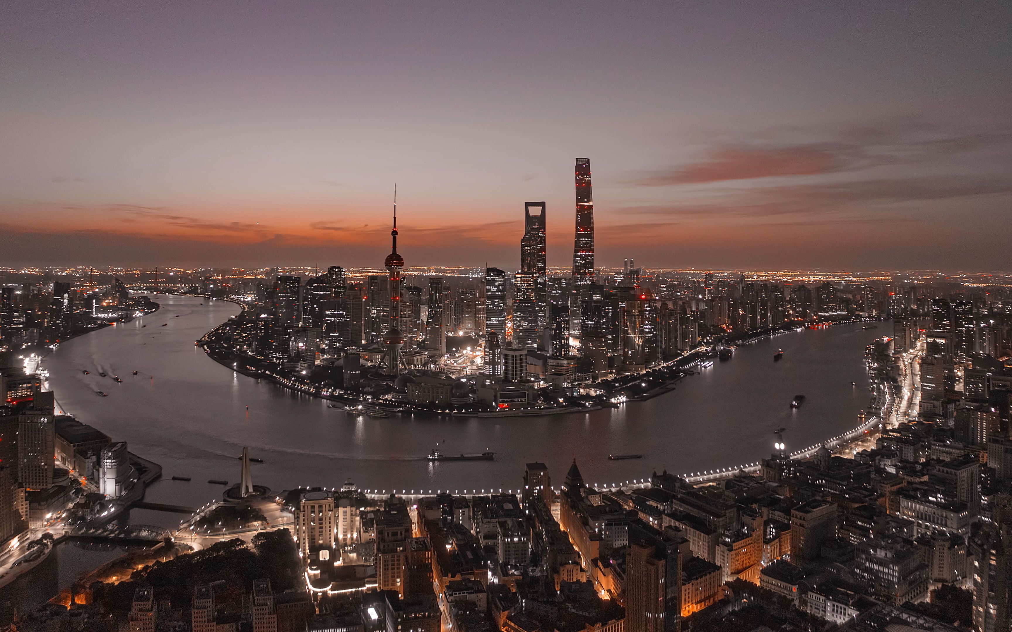 上海城市航拍图片