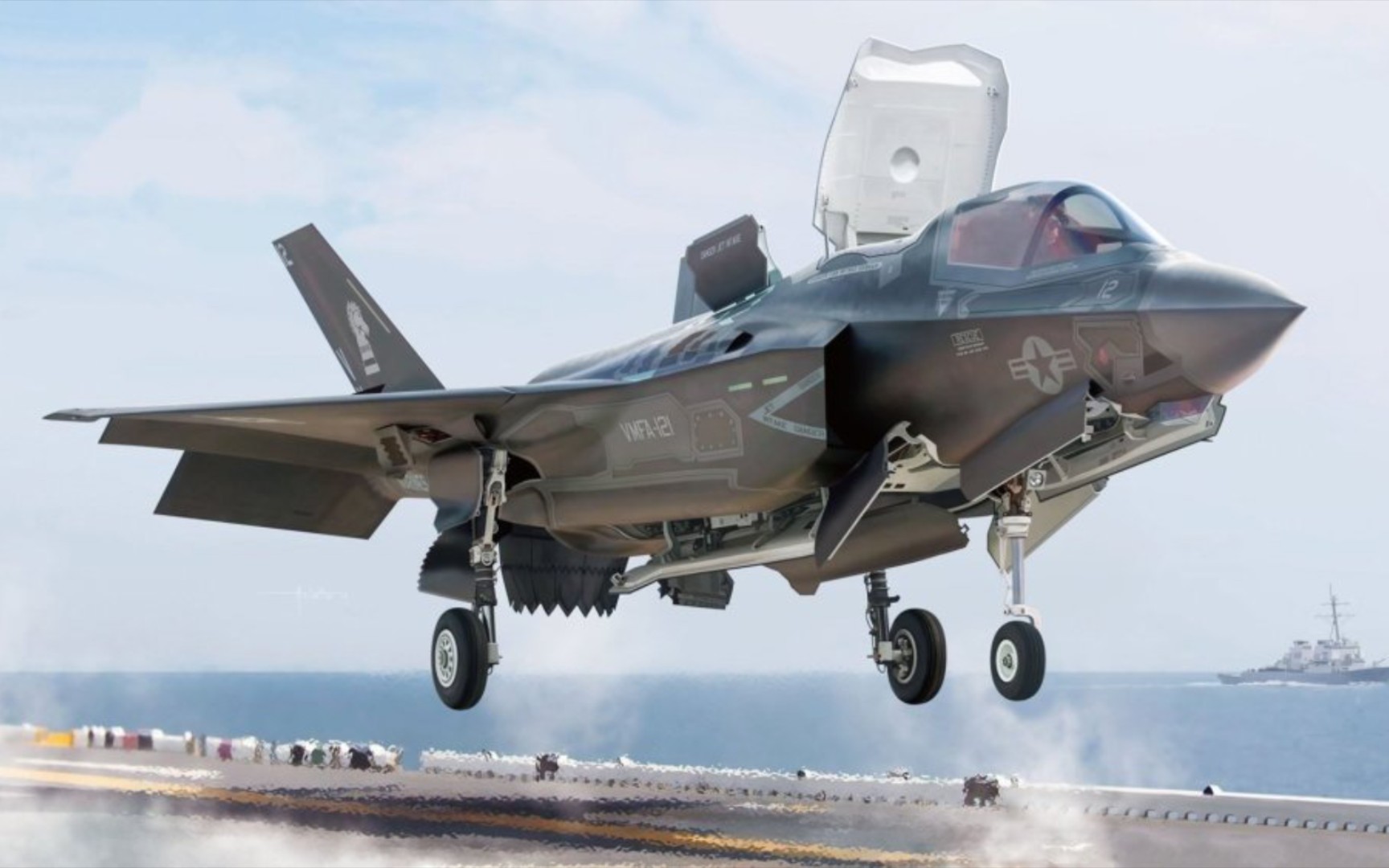 米国f-35隐身战斗机是如何垂直起降的?不得不佩服人家的技术!