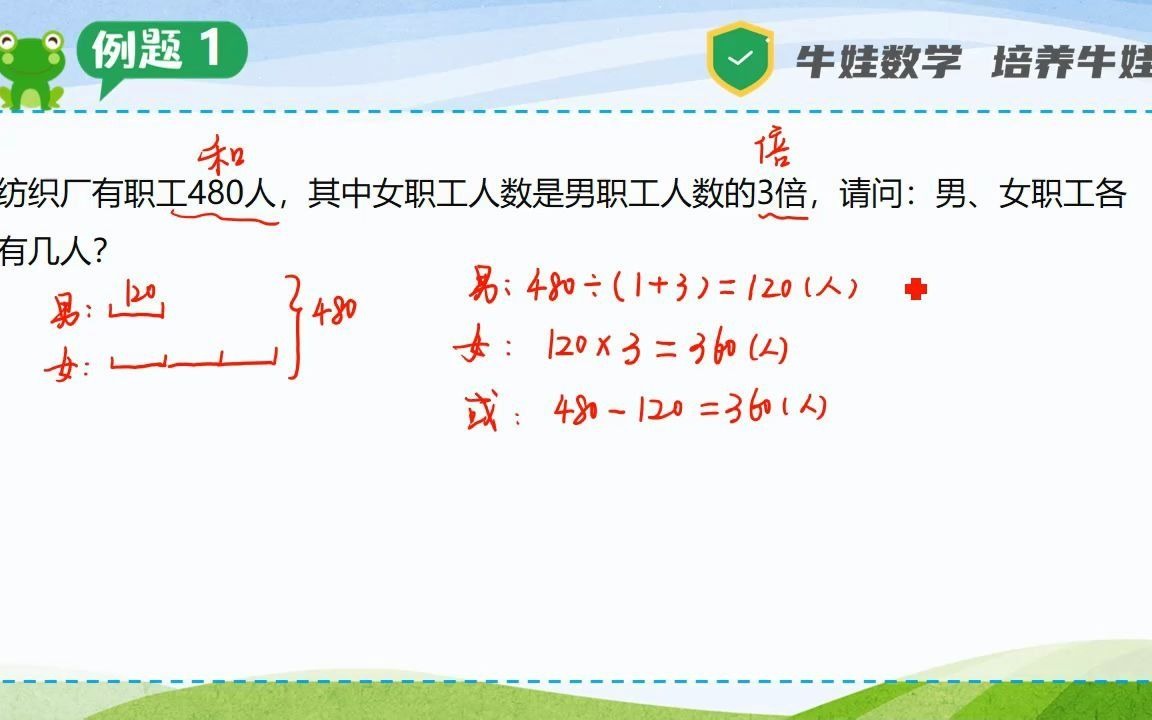 [图]小学奥数思维：差倍问题（适合3-6年级系统提升数学思维）