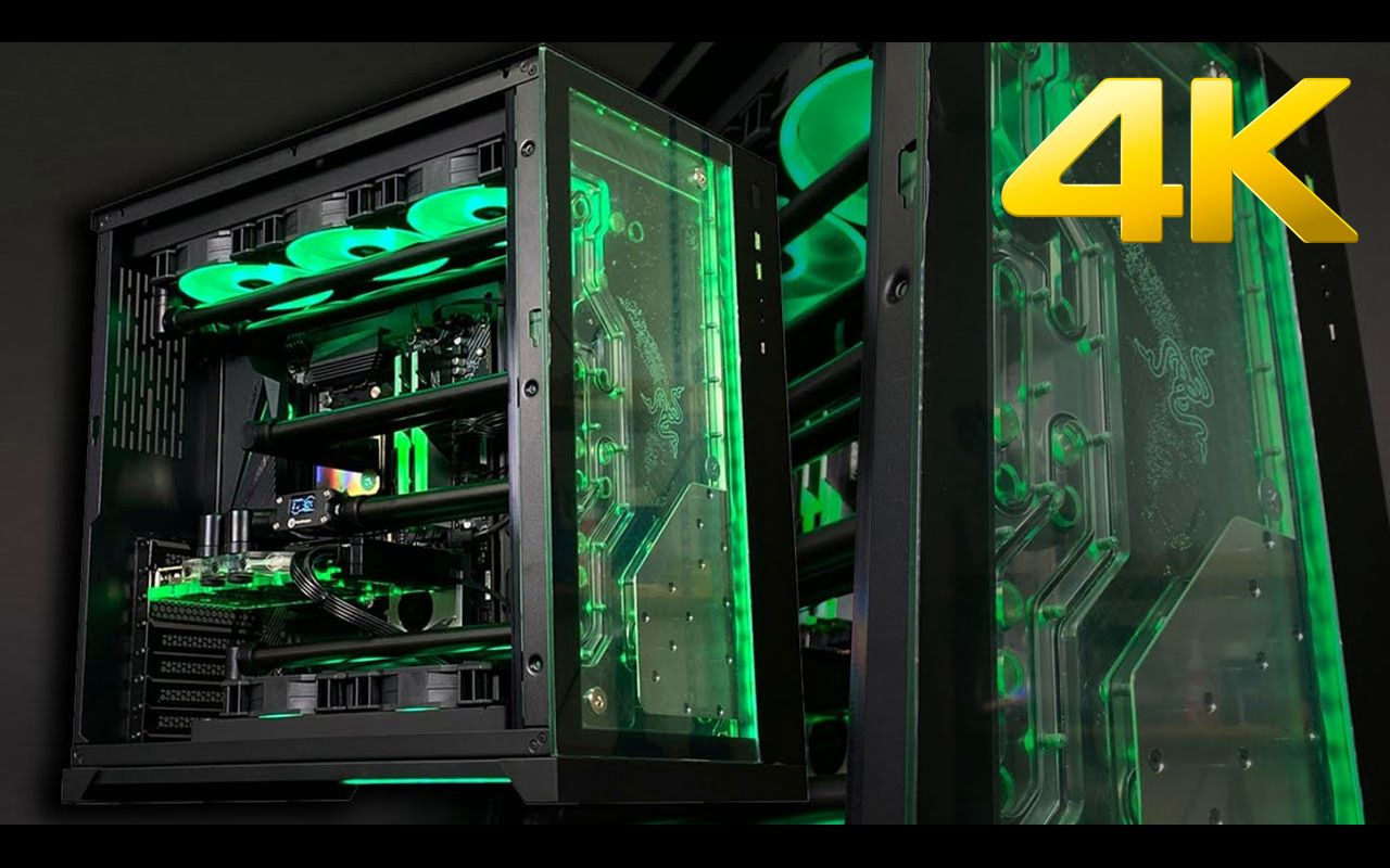 4k386万元联力o11雷蛇版分体水冷游戏电脑装机ryzen95900xrtx3090yang