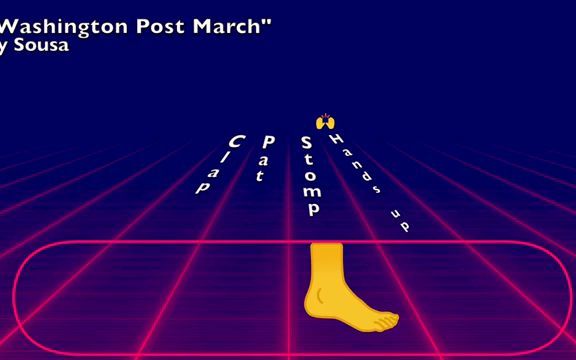 [图]音乐课 身体律动 Body Percussion with Washington Post March by Sousa - Fun movement beat