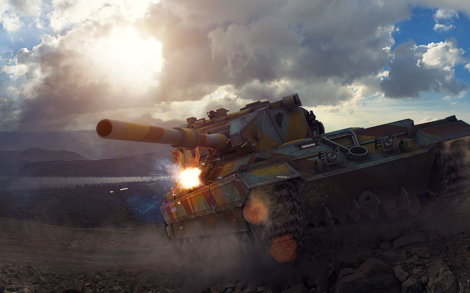 《坦克世界》钢铁壁垒-英国td-fv215b 183-特级m-2