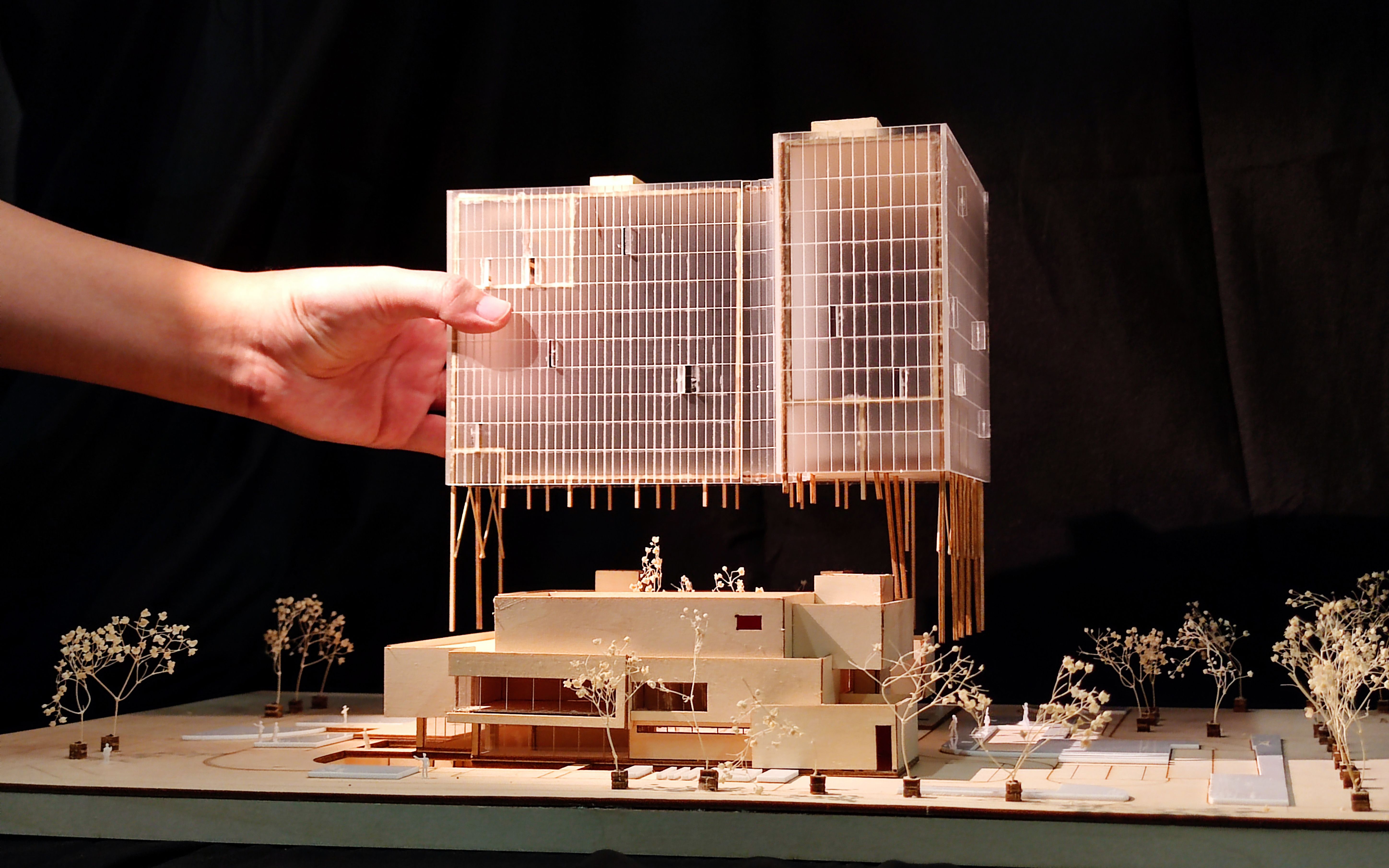 【酒店建筑模型】 看建筑学子们如何手工建模!—— 左庭右院