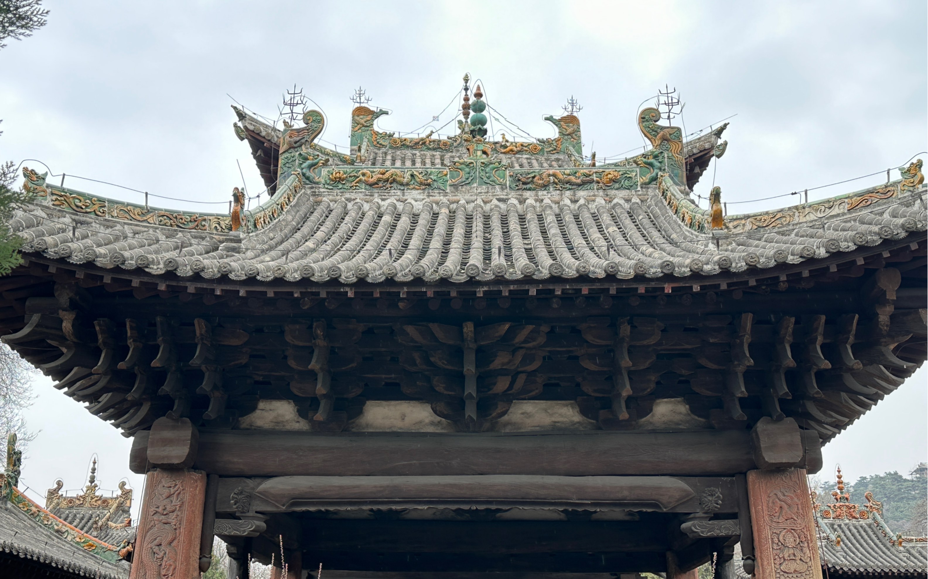 【山西古迹】五凤楼之外,长治玉皇观的另外两绝,斗拱飞扬,八卦藻井的