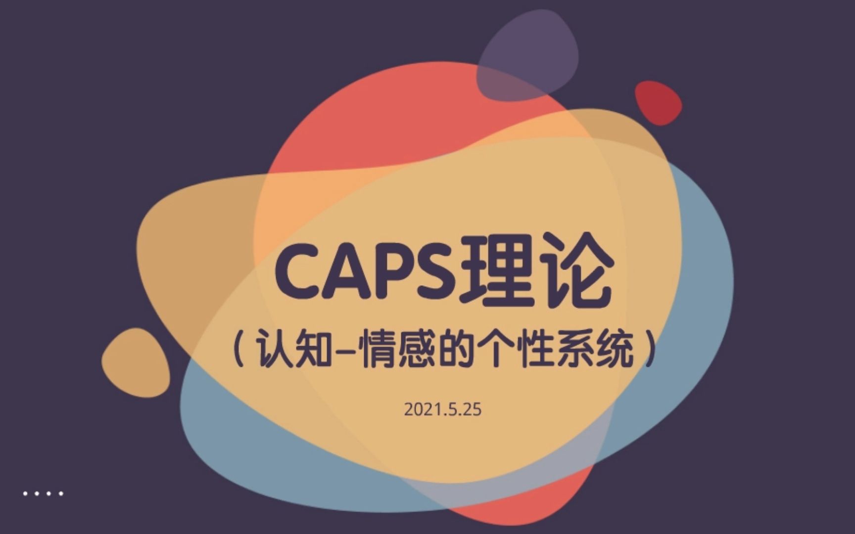 CAPS理论(视频)哔哩哔哩bilibili