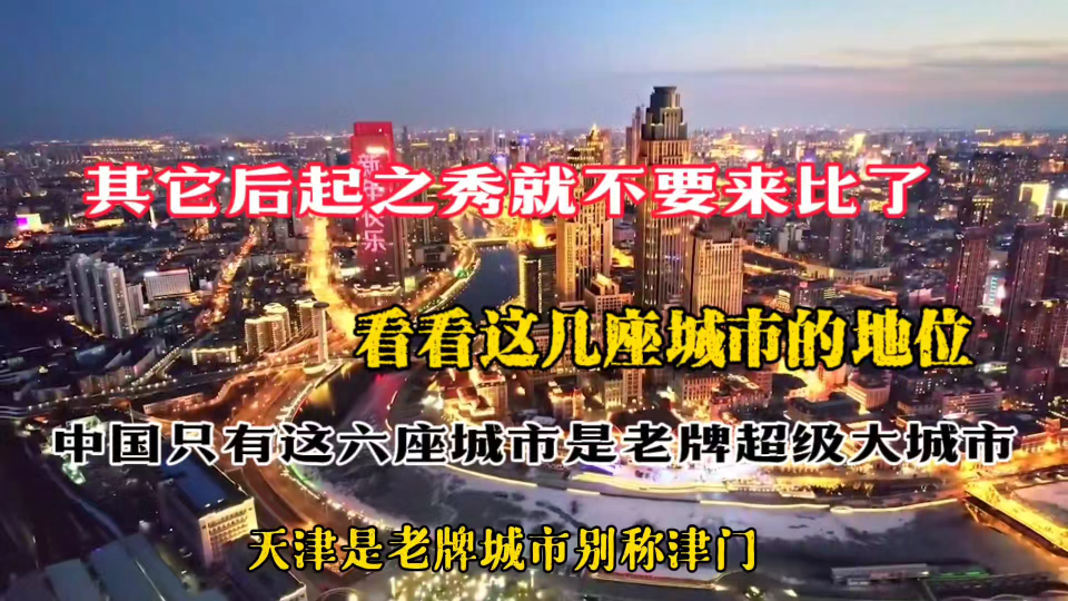 中国被公认的超级大城市只有这几座,其它城市都是近十年发展的哔哩哔哩bilibili