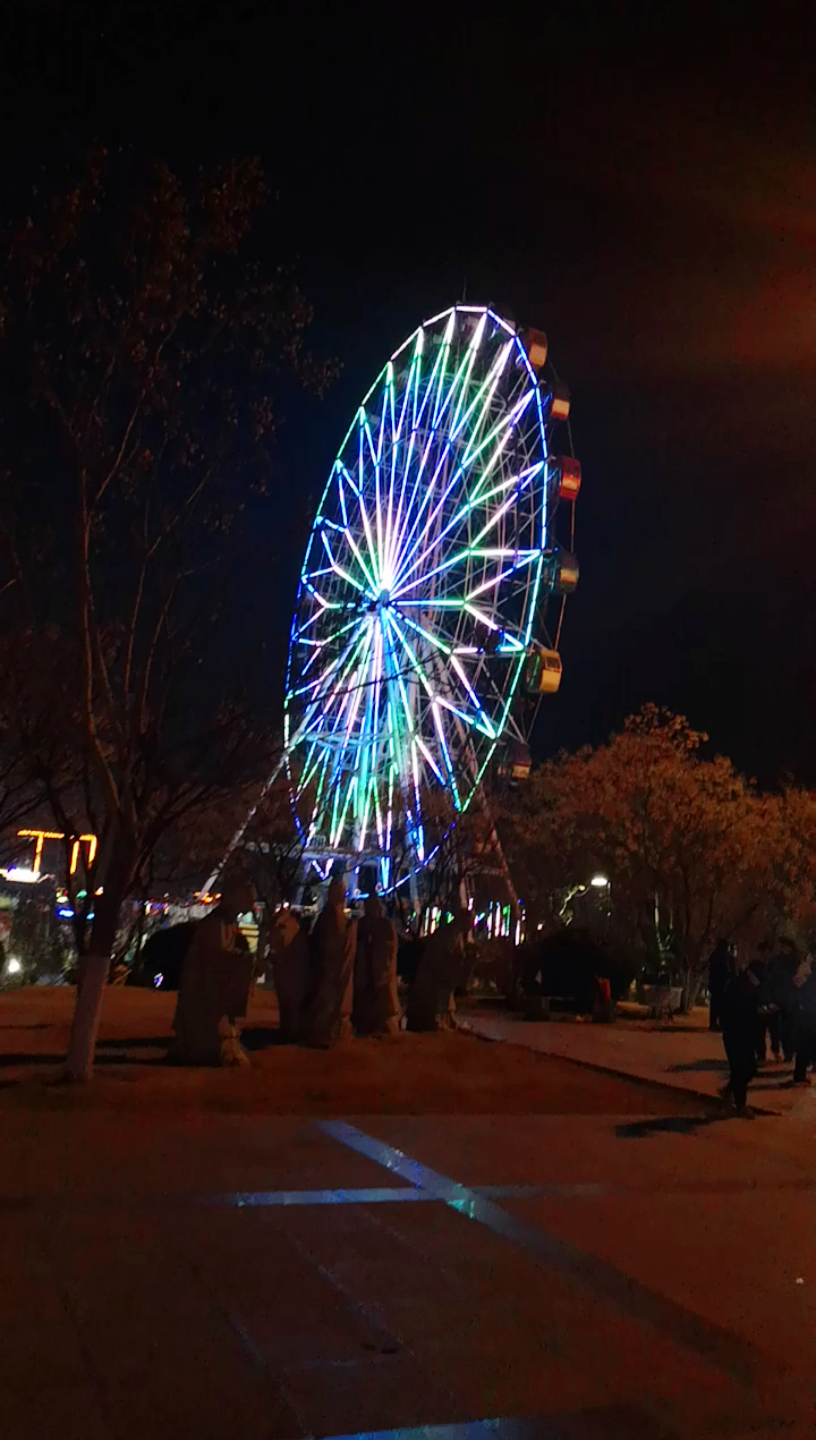 嘉祥石雕广场夜景图片图片