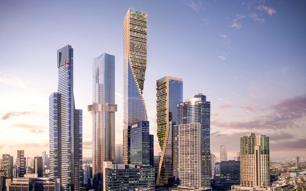 future melbourne - australia07s tallest tower by unstudio