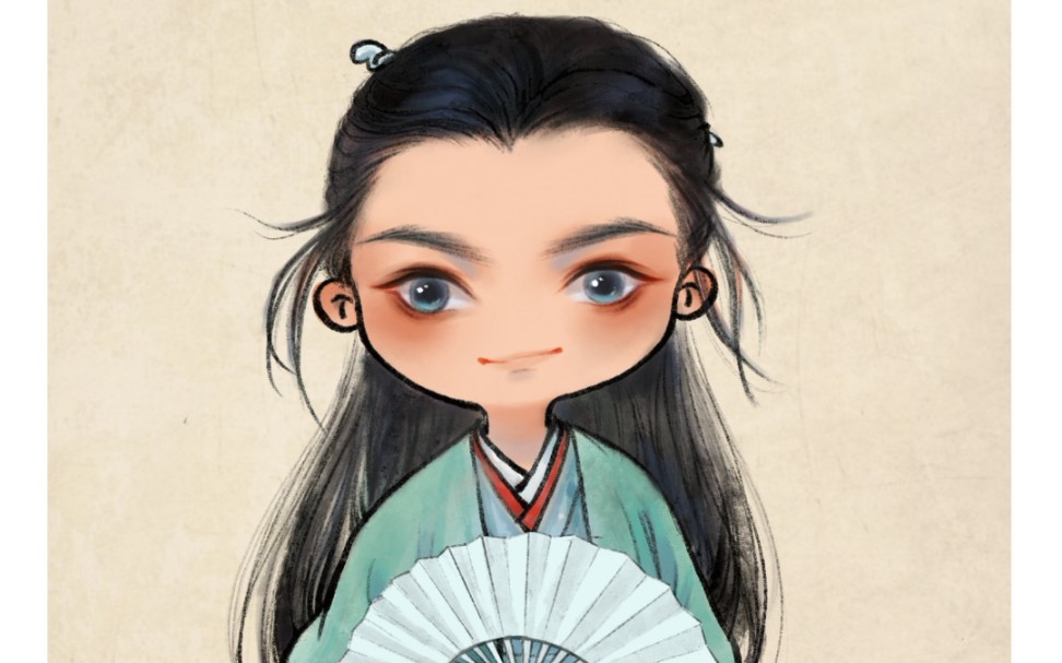 【ipad   procreate】q版温客行_哔哩哔哩 (゜-゜)つロ 干杯~-bili