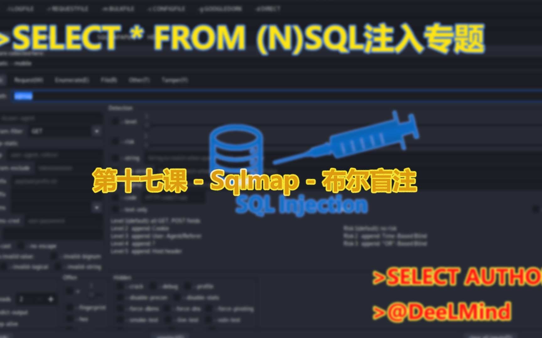 第十七课  Sqlmap  布尔盲注哔哩哔哩bilibili