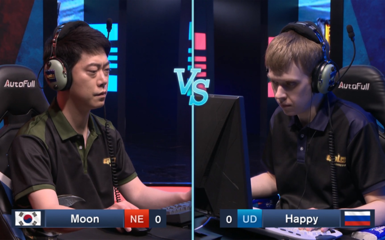 魔兽争霸3 esl世界总决赛 moon happy第二局