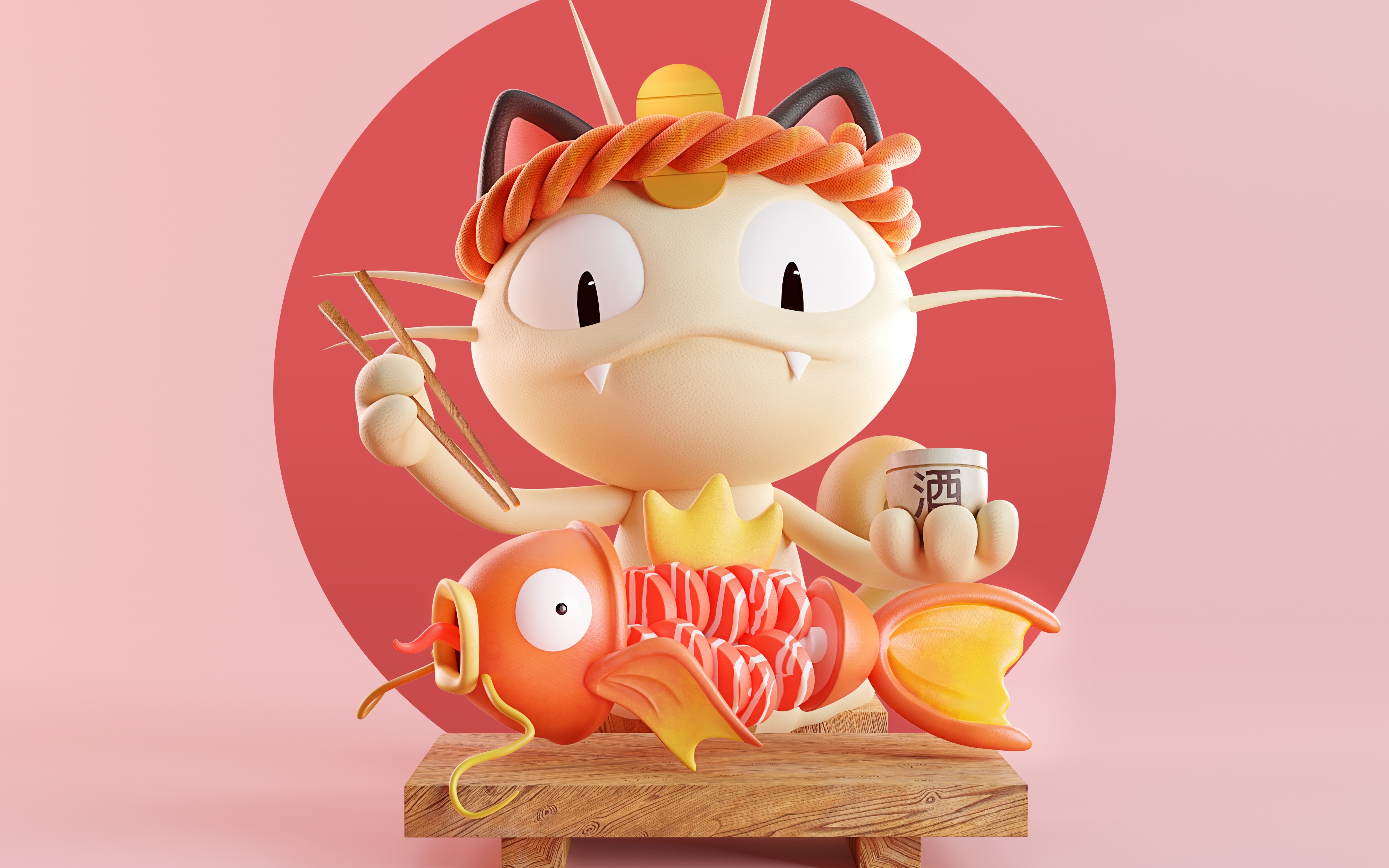 【卡通建模教程】宝可梦——反派喵喵快速建模全流程