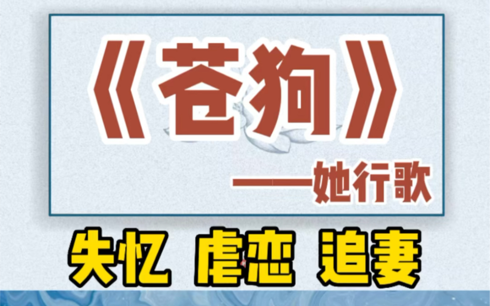 【双男主】失忆梗虐恋追妻火葬场来一篇.和老婆孩子热炕头的梗差不多.他的爱短暂,如苍狗.他的爱不息,如长风.哔哩哔哩bilibili