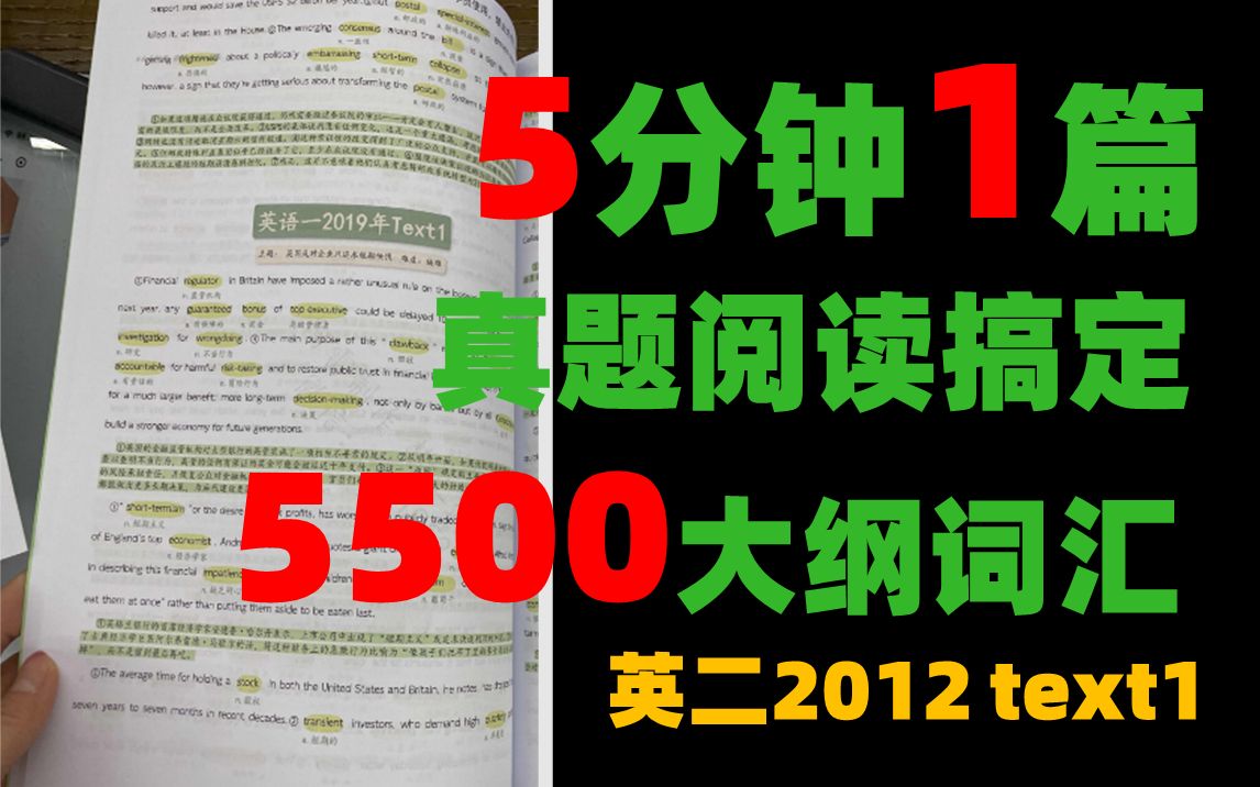 考研英语二2012年Text1|真题带背|词汇标注|英文朗读哔哩哔哩bilibili