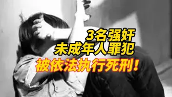 3名强奸未成年人罪犯赵某、王某某、陈某某被依法执行死刑！