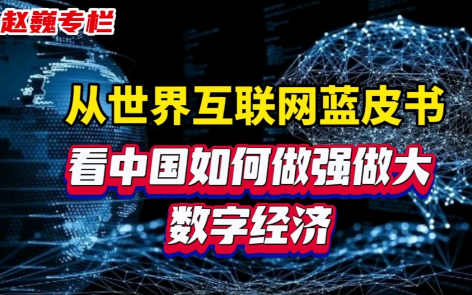 [图]从世界互联网蓝皮书看中国如何做大做强数字经济？