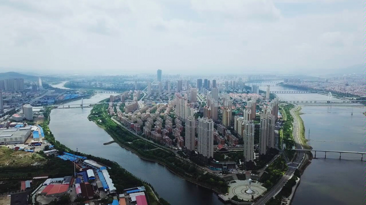 航拍锦州 雨后的锦州 薄雾笼罩 500米高空 带你领略不一样的美