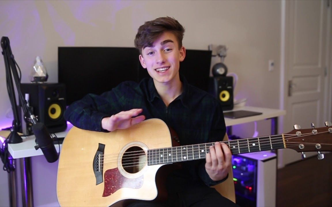 johnny orlando 教你如何用吉他彈奏 phobias_嗶哩嗶哩 (゜-゜)つロ 