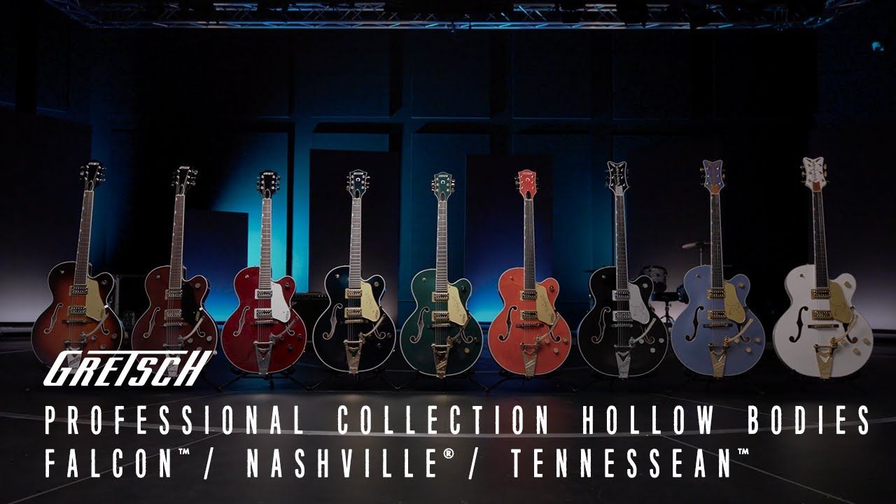 【卖时光】Gretsch 吉他2024 年专业系列空心琴体新品:Falcon、Nashville、Tennessean哔哩哔哩bilibili