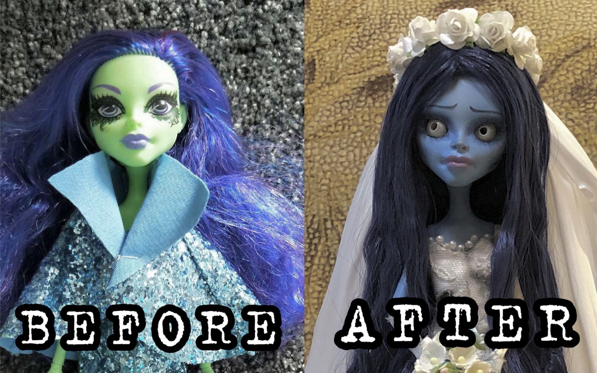 活动作品改娃僵尸新娘娃娃还原向大改造