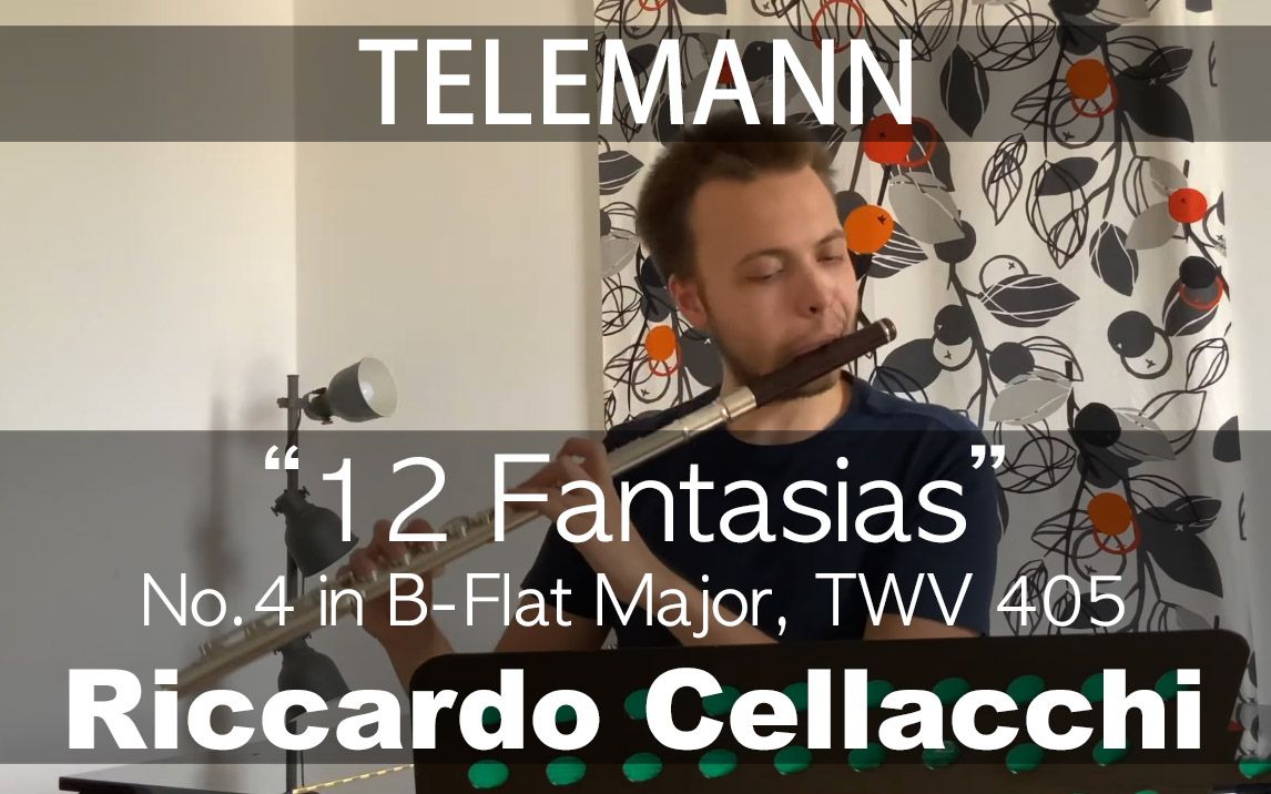 [图]G.P.Telemann___12 Fantasias - No.4 (Riccardo Cellacchi)