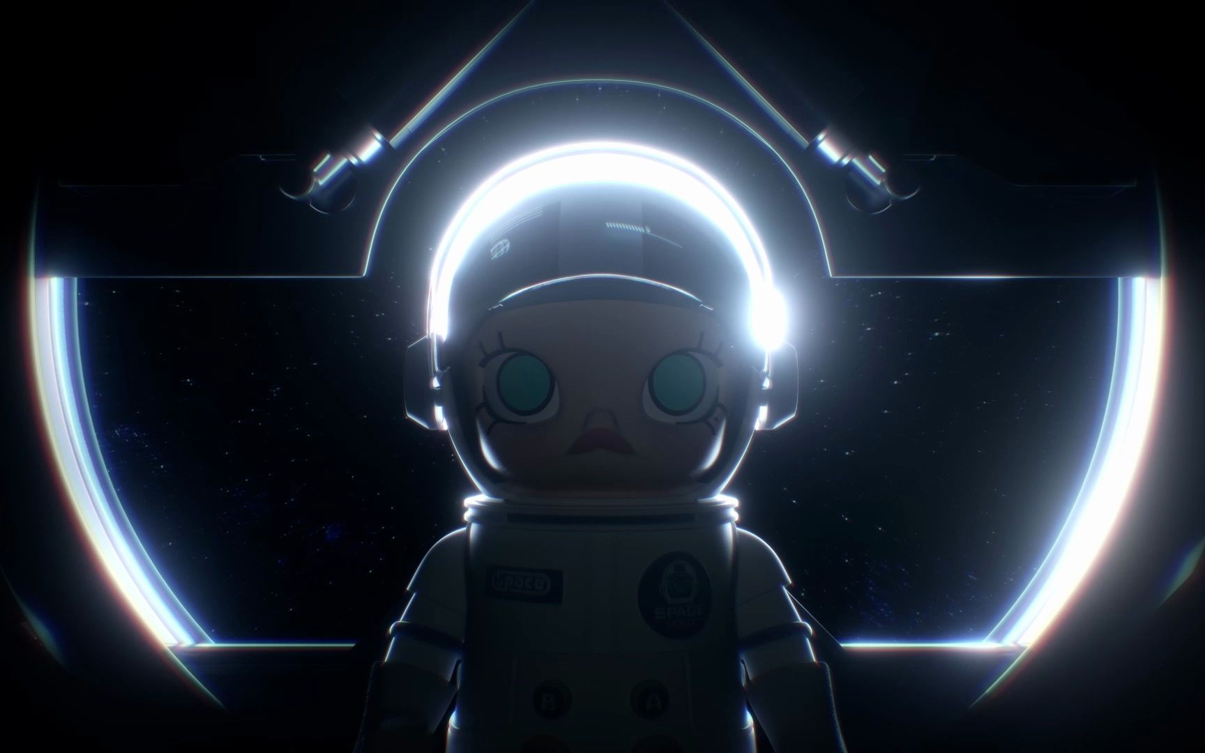 popmart mega space molly_哔哩哔哩_bilibili