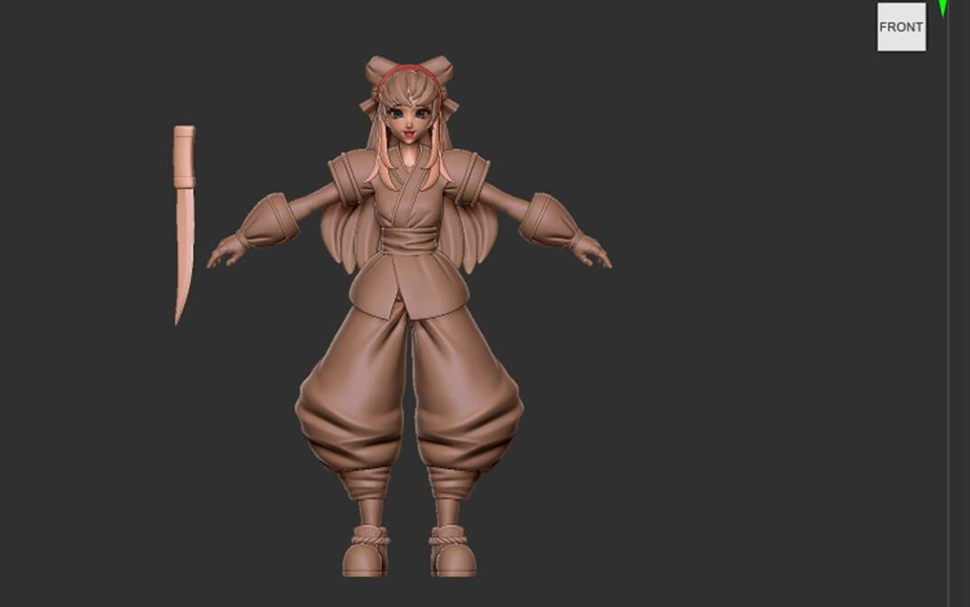 王者荣耀:zbrush次世代游戏建模-娜可露露模型制作-全身像_哔哩哔哩