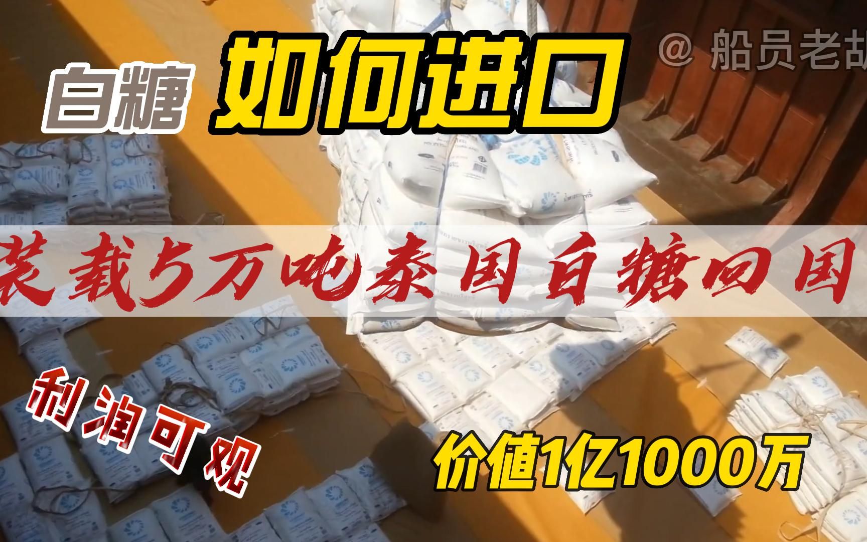 装载5万吨泰国白糖回国价值1亿,白糖利润如此之大,如何进口?哔哩哔哩bilibili