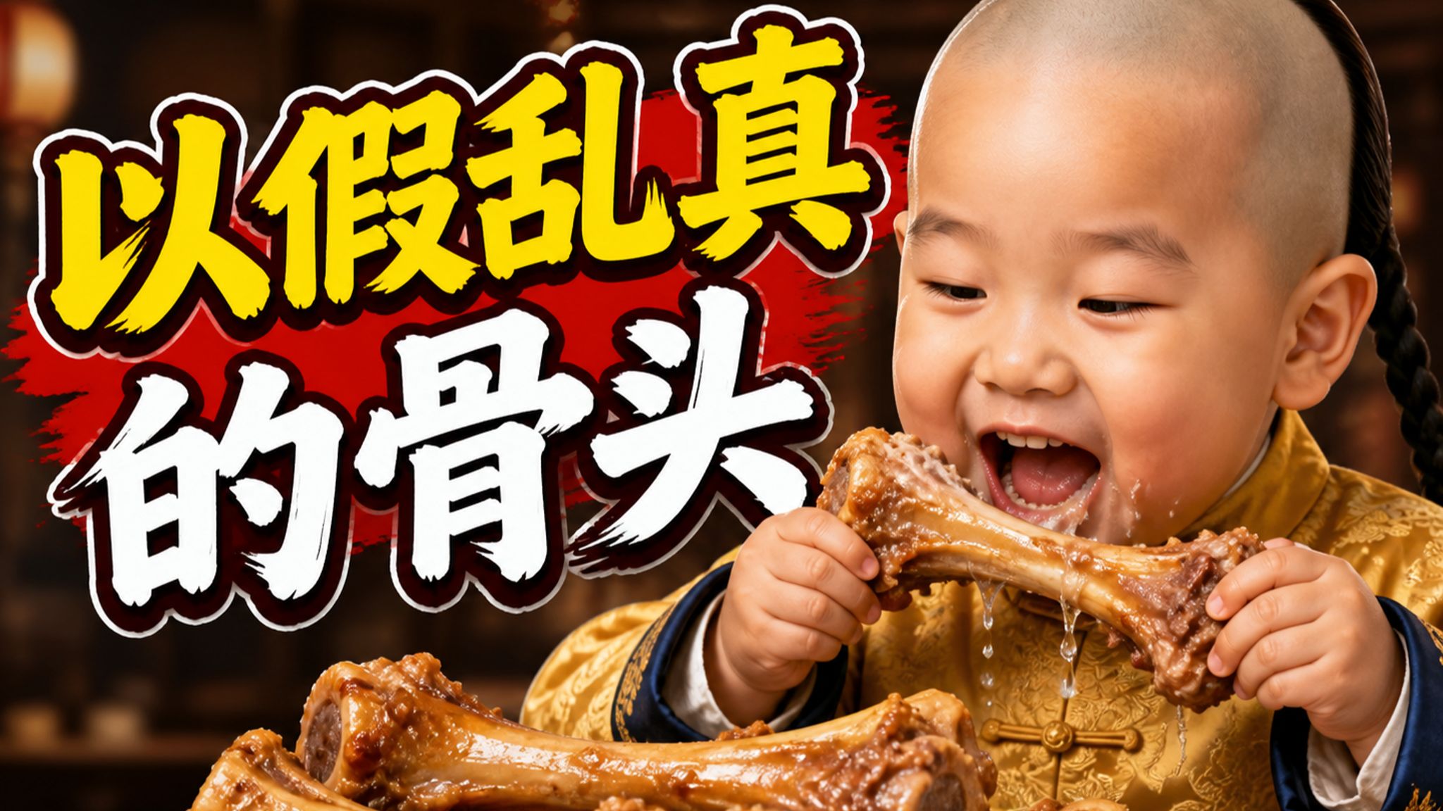 沉浸式体验清朝御厨如何制作以假乱真的骨头海报