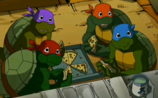 [图]（忍者神龟/tmnt/2003）各角色的可爱反应。