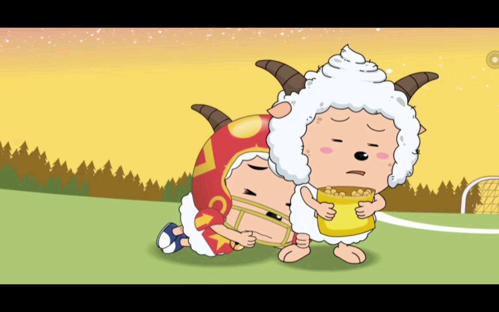 喜羊羊抱住懒羊羊大腿撒娇的样子好甜啊9898_哔哩哔哩_bilibili