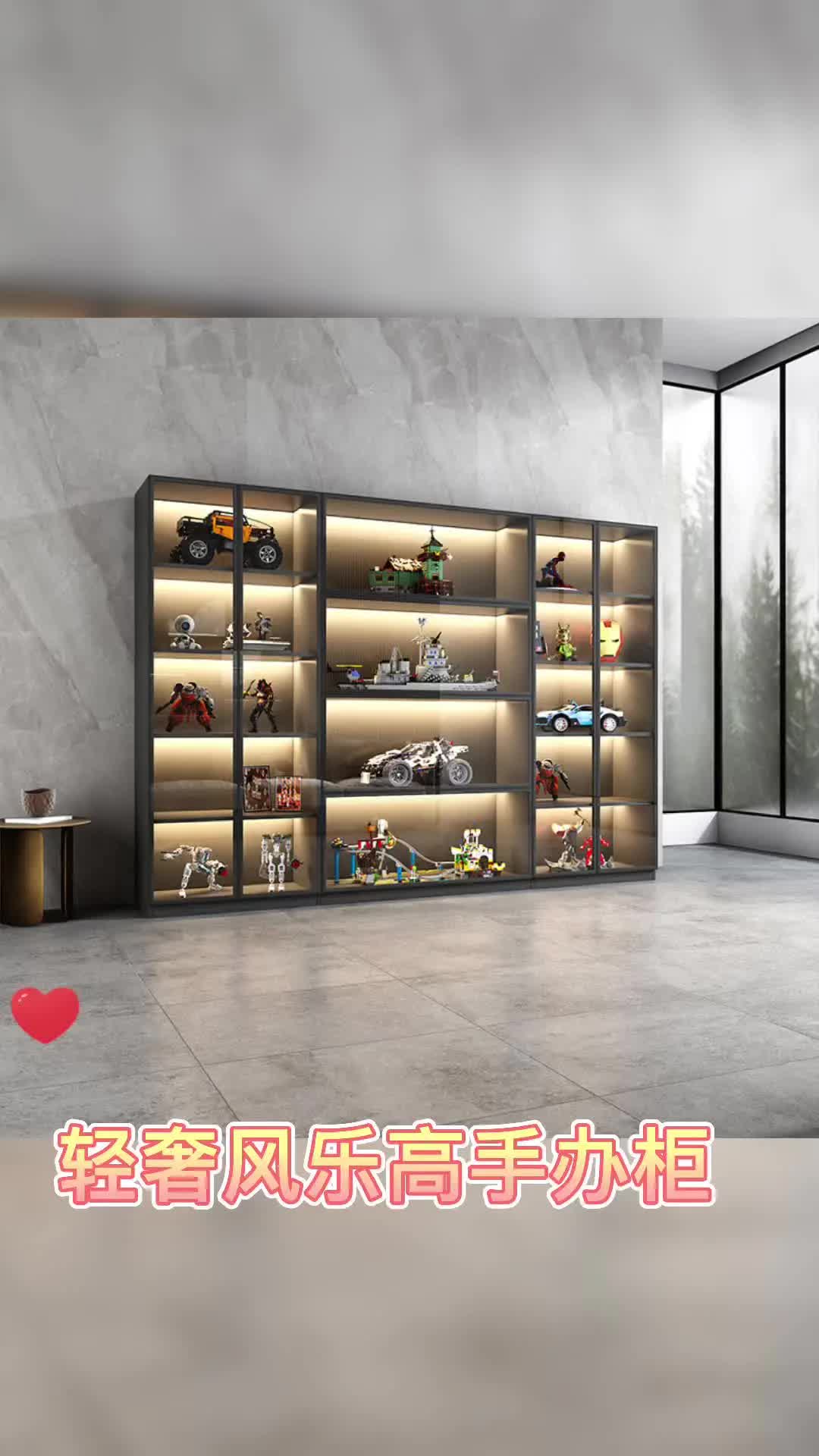 轻奢风家用手办展示柜高端全屋定制全屋定制轻奢