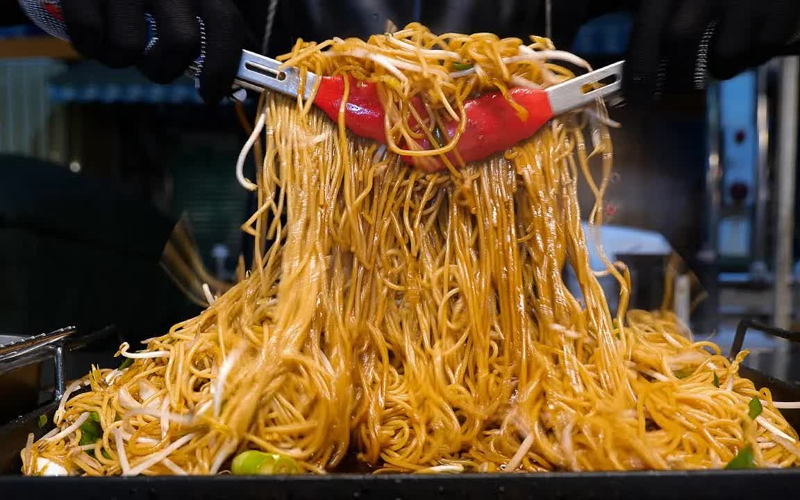 夜市牛胸肉铁板炒面达人 – 夜市韩国街头食品 鸥鸥美食 2021.11.