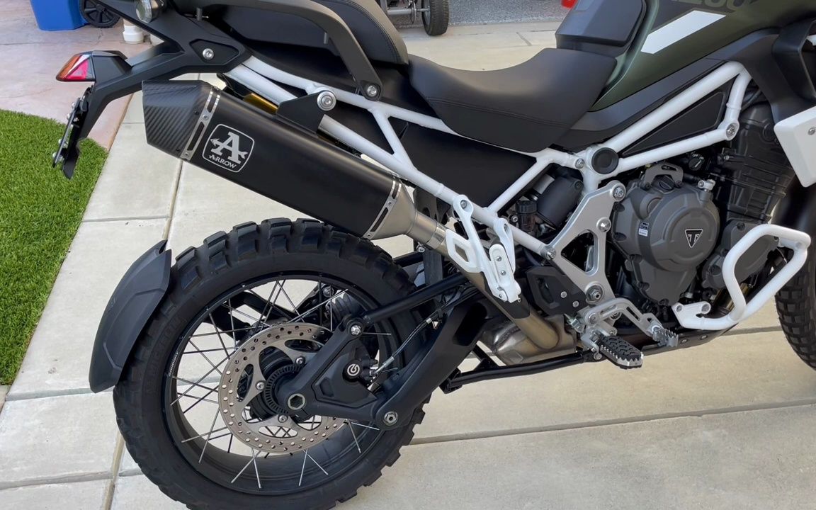 欧五凯旋老虎tiger 1200箭牌排气尾段声浪