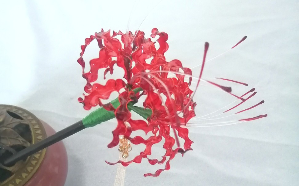 教程-造花液彼岸花簪_哔哩哔哩 (゜-゜)つロ 干杯~-bilibili