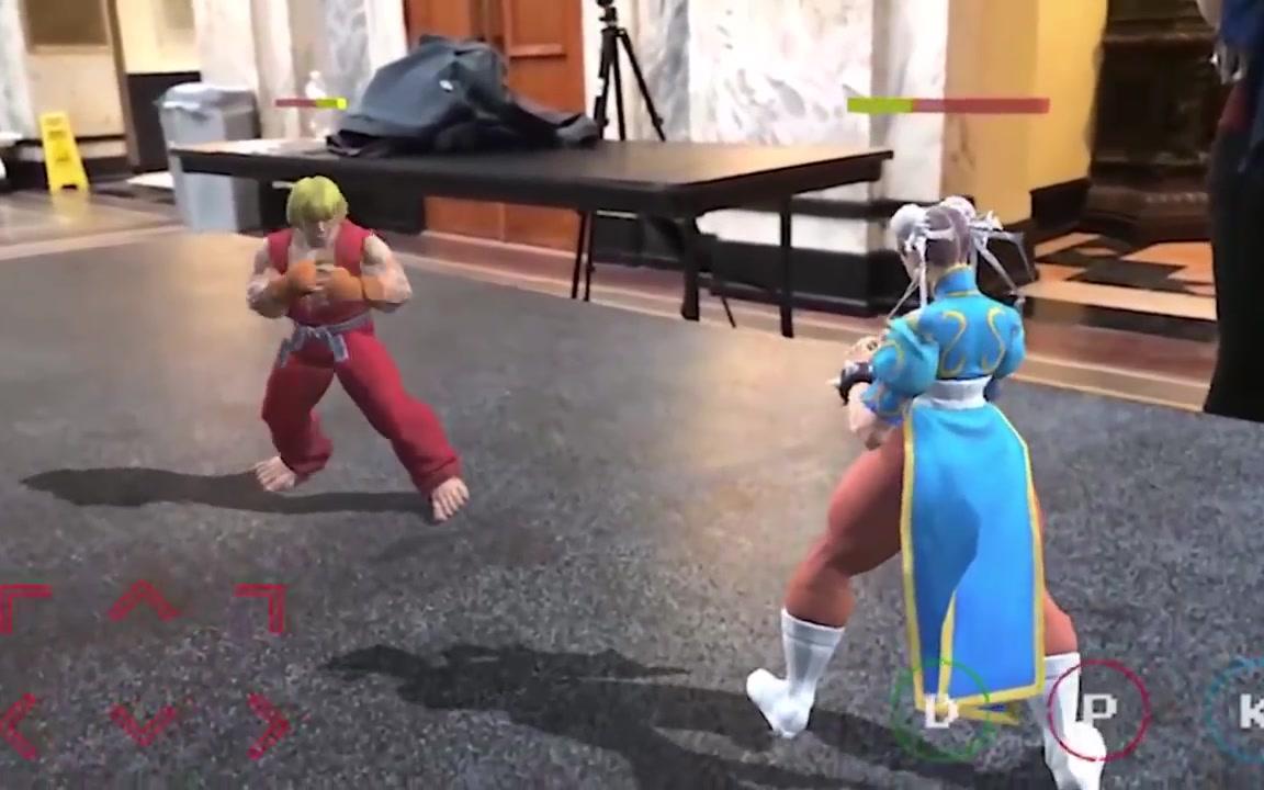 [图]Street Fighter II 街头霸王游戏 AR增强现实版