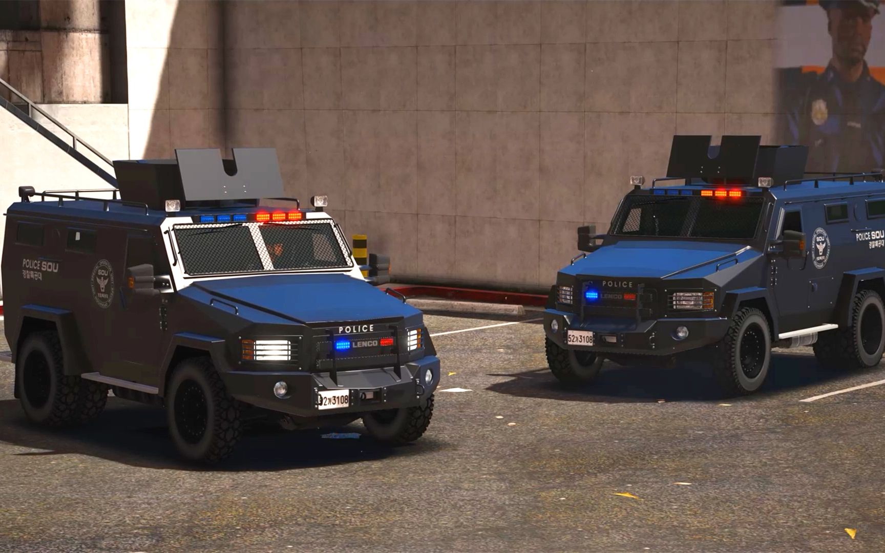 gta5警察模擬:出動特警防暴裝甲車打擊高速公路幫派活動_嗶哩嗶哩