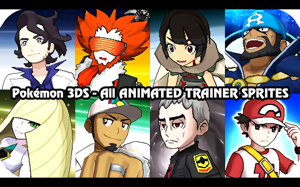 Pok㩭on 3DS Games  Every Important Trainer Models Animations