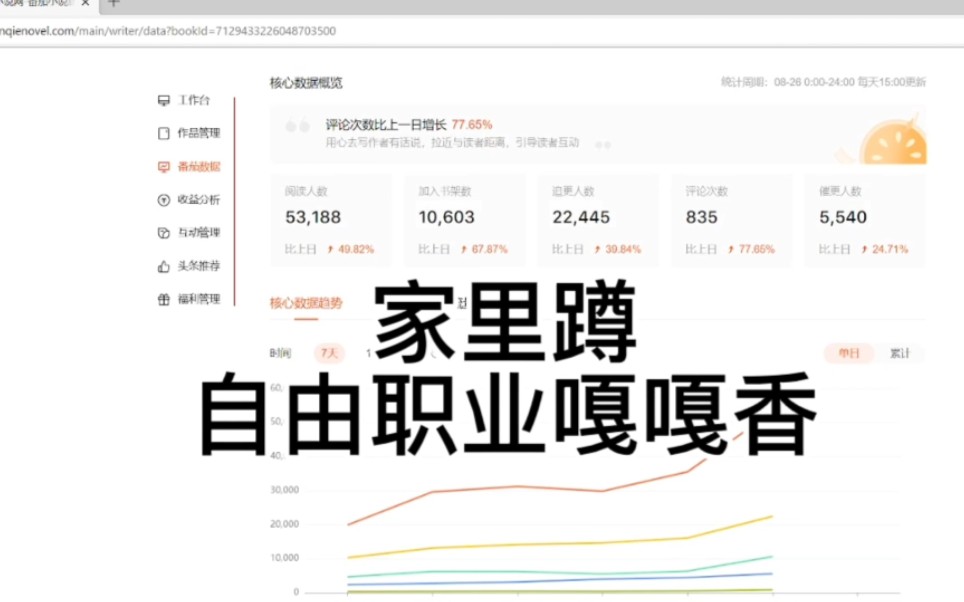家里蹲自由职业嘎嘎香,看新书收益哔哩哔哩bilibili