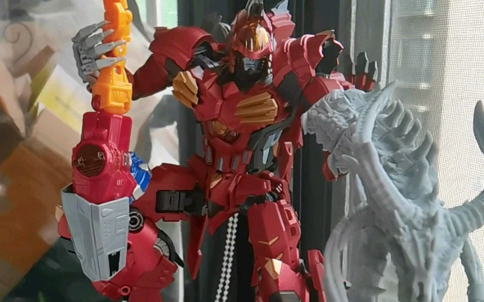 变形金刚乾涂工坊猛兽侠红龙雕像魔改中【一】