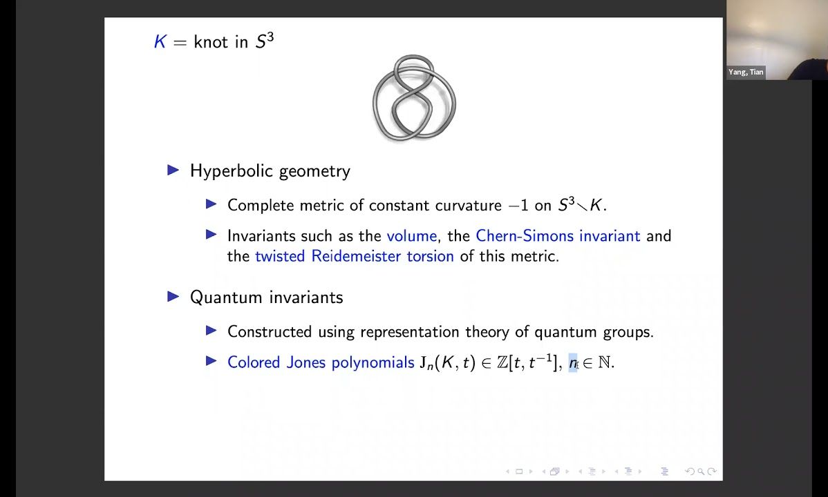 杨田: 双曲几何和量子不变量哔哩哔哩bilibili