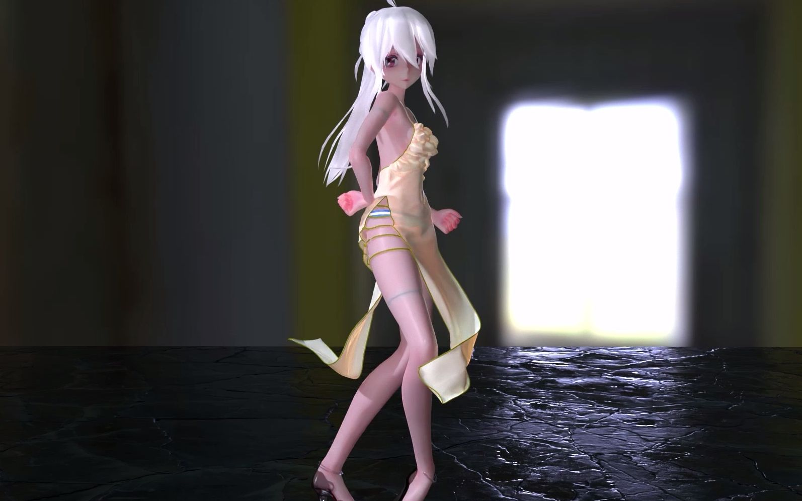 【弱音mmd·布料】礼服旗袍 --sting_哔哩哔哩 (゜-゜)つロ 干杯