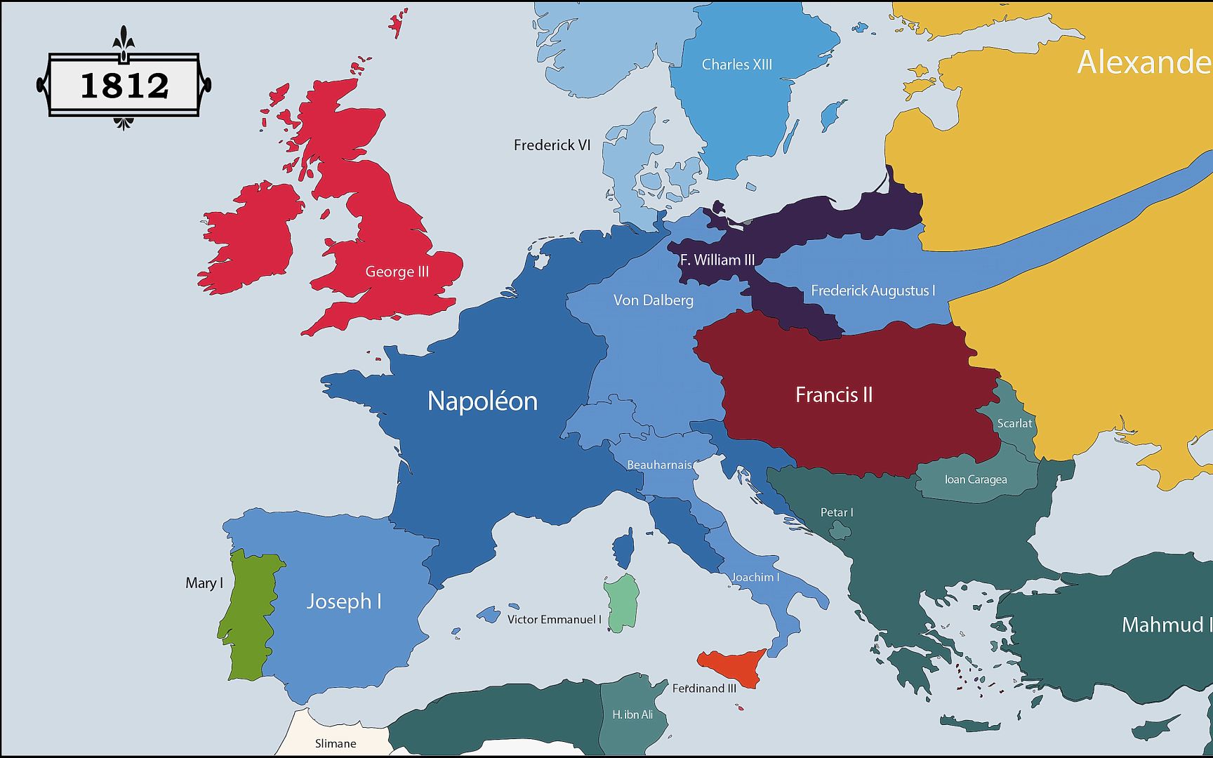 人文历史欧洲历年统治者及疆域变化400bc2017