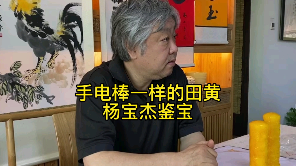 云南藏友带来手电棒一样的田黄印章,让杨宝杰老师鉴定讲解哔哩哔哩bilibili