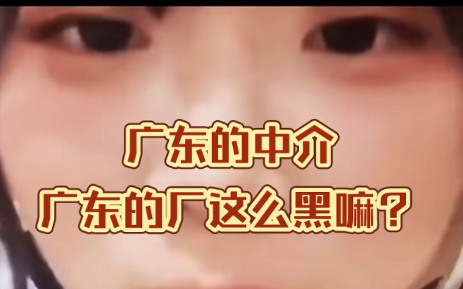 广东的中介以及厂真如此人所说吗?哔哩哔哩bilibili