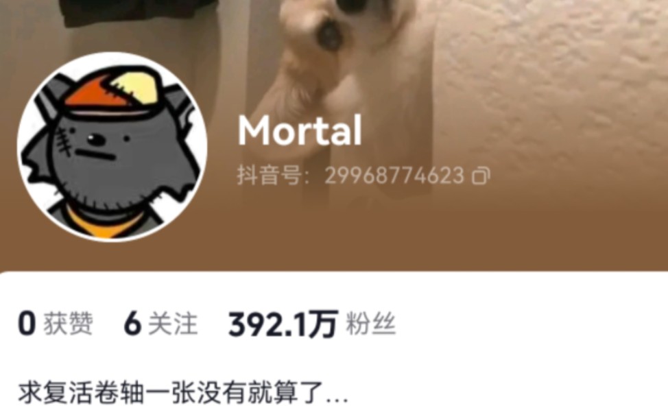 [图]一个作品都没发居然这么多关注？狼王mortal