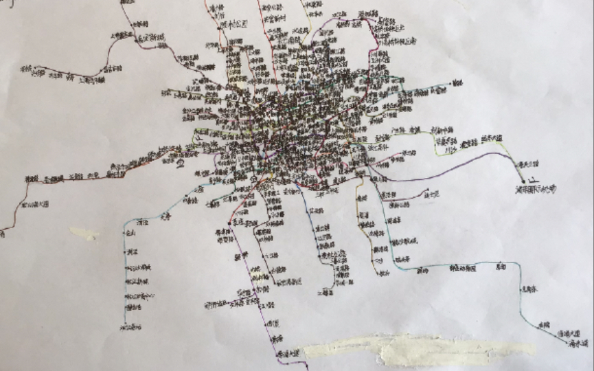 [图]画个上海地铁线路图（同比例）【城市地铁线路#2】