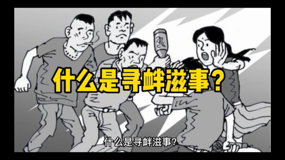 什么是寻衅滋事?哔哩哔哩bilibili