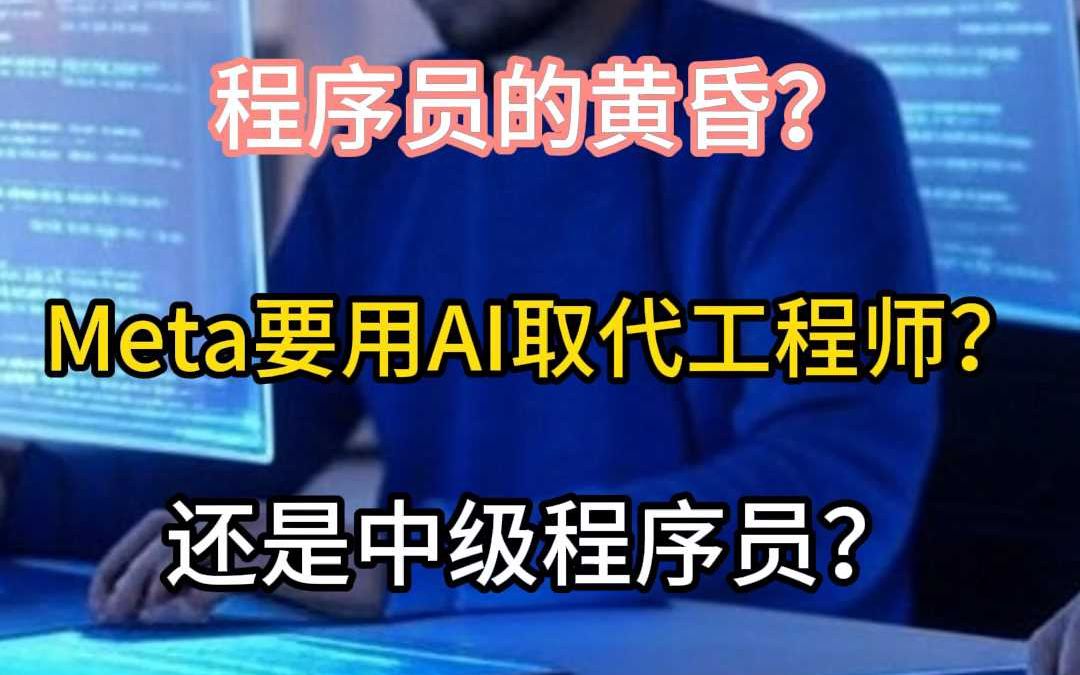 Meta 要用AI取代中级程序员,其他公司跟进,我们该怎么办哔哩哔哩bilibili